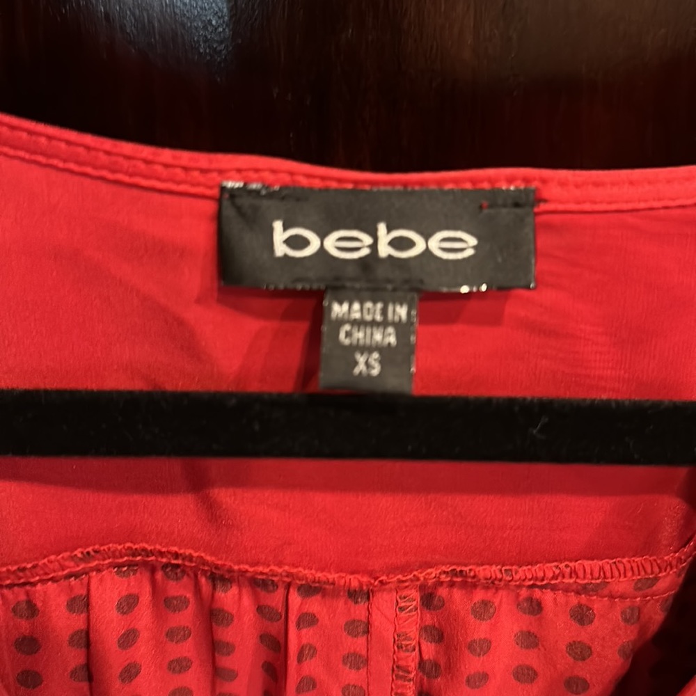 Bebe XS beautiful red dress - Picture 4 of 4